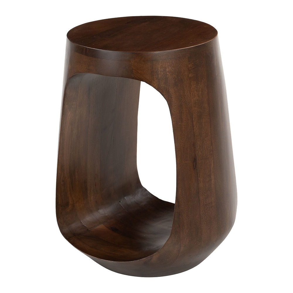 Mesa Auxiliar para Lobby de Hotel - ZUO OKNO - Nogal - Estructura y Cubierta en Madera de Mango