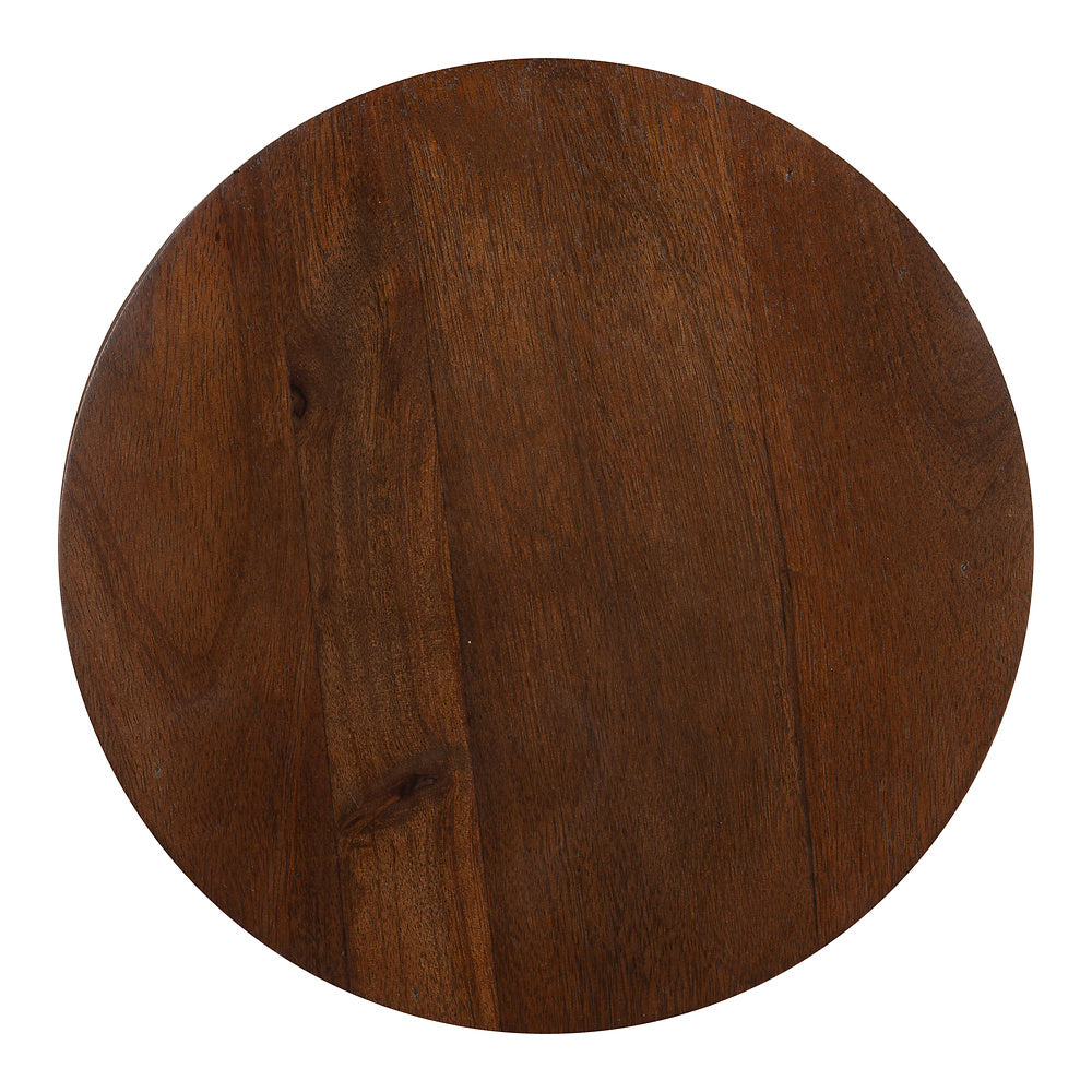Mesa Auxiliar para Lobby de Hotel - ZUO OKNO - Nogal - Estructura y Cubierta en Madera de Mango