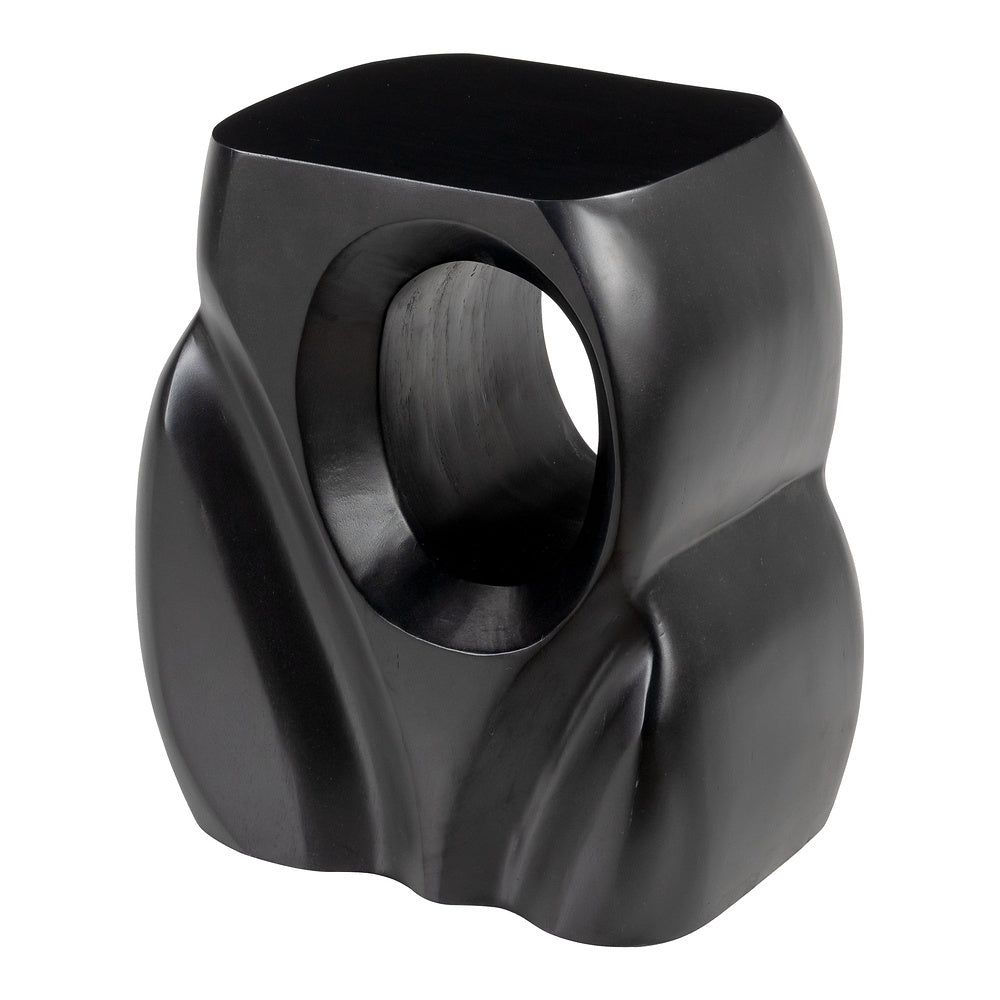 Mesa Auxiliar para Coworking - ZUO TRUNG - Negro - Cubierta de Madera de Mango Pintada y Estructura de Madera de Mango
