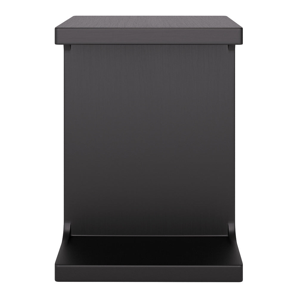 Mesa Auxiliar para Consultorio - ZUO BAMA - Negro - Cubierta de Madera de Mango Pintada y Estructura de Madera de Mango