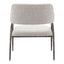 Sillón Ocasional para Salón de Belleza - ZUO VESTERBORO - Gris - Asiento y Respaldo Tapizados en Tejido Texturizado