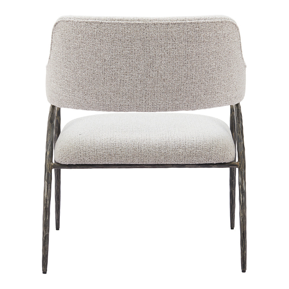 Sillón Ocasional para Salón de Belleza - ZUO VESTERBORO - Gris - Asiento y Respaldo Tapizados en Tejido Texturizado
