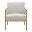 Sillón Ocasional para Sala de Espera - ZUO NORREBRO - Beige Escarcha - Asiento y Respaldo Tapizados en Tejido Texturizado
