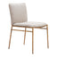 Silla Comercial para Cafetería - ZUO NORDVEST - Varios Colores - Asiento y Respaldo Tapizados en Tejido Texturizado