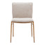 Silla Comercial para Cafetería - ZUO NORDVEST - Varios Colores - Asiento y Respaldo Tapizados en Tejido Texturizado