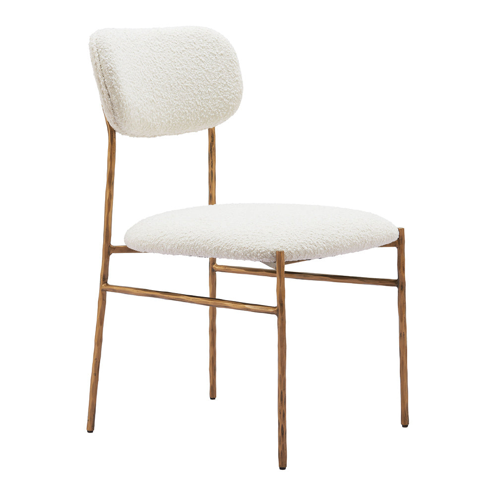 Silla Comercial para Comedor de Empresa - ZUO SYDHAVNEN - Varios Colores - Asiento y Respaldo Tapizados en Tejido Texturizado