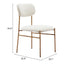 Silla Comercial para Comedor de Empresa - ZUO SYDHAVNEN - Varios Colores - Asiento y Respaldo Tapizados en Tejido Texturizado