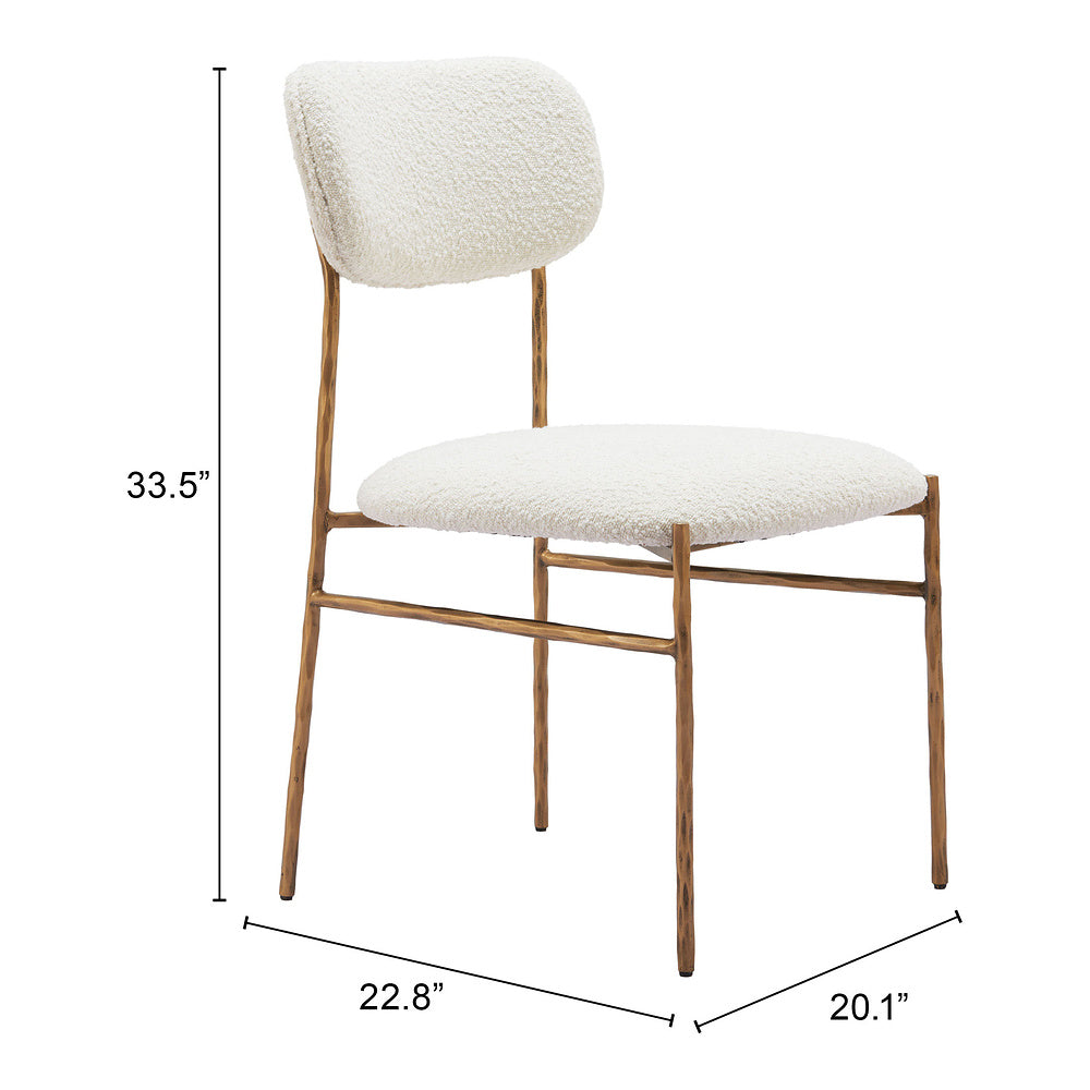 Silla Comercial para Comedor de Empresa - ZUO SYDHAVNEN - Varios Colores - Asiento y Respaldo Tapizados en Tejido Texturizado