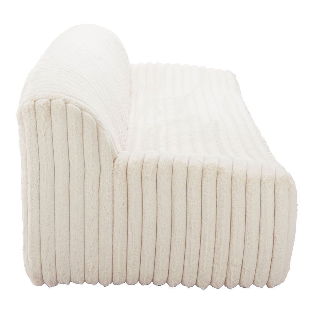 Sofá para Spa 3 Plazas - ZUO OSTERBRO - Crema - Asiento y Respaldo Tapizados