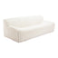 Sofá para Spa 3 Plazas - ZUO OSTERBRO - Crema - Asiento y Respaldo Tapizados