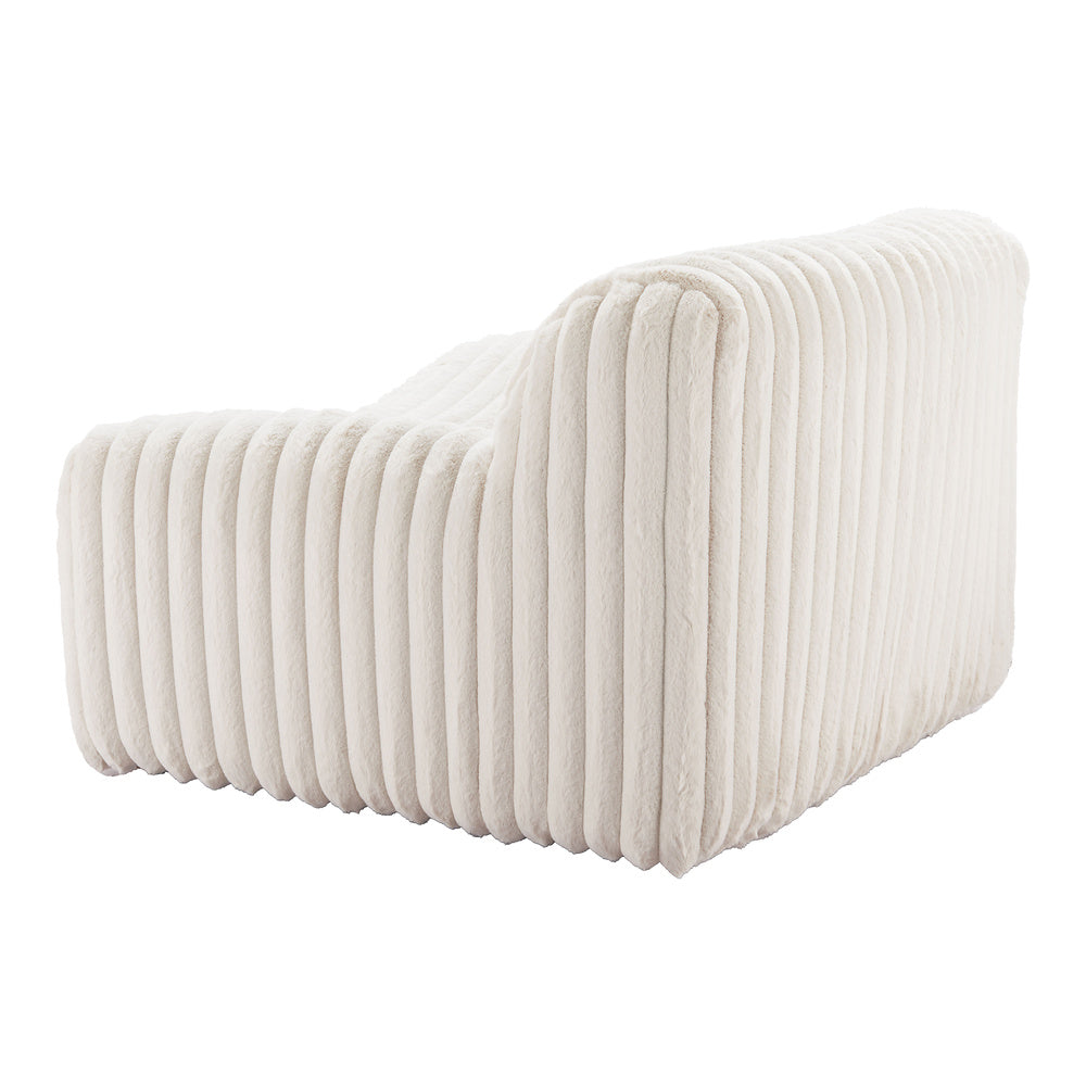 Sillón Ocasional para Recepción - ZUO OSTERBRO - Crema - Asiento y Respaldo Tapizados