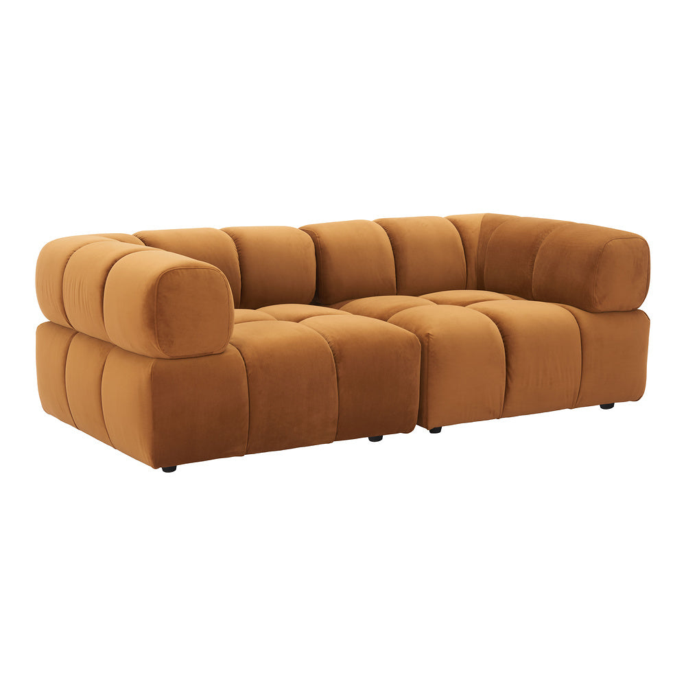 Silla Comercial para Restaurante - ZUO RIST CORNER - Café - Asiento y Respaldo Tapizados en Tela Tipo Terciopelo