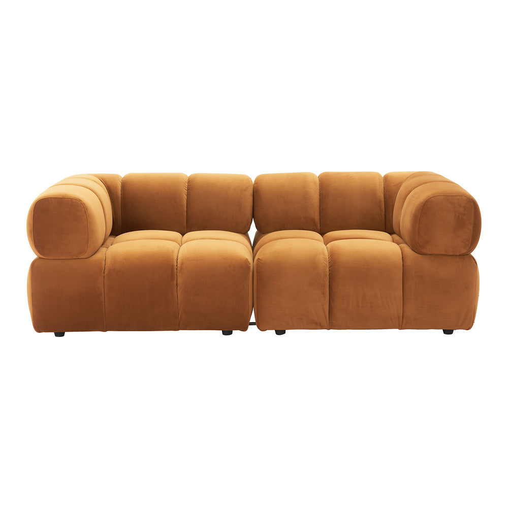 Silla Comercial para Restaurante - ZUO RIST CORNER - Café - Asiento y Respaldo Tapizados en Tela Tipo Terciopelo