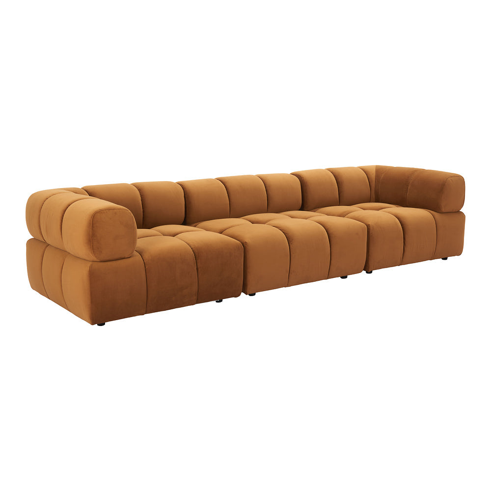 Silla Comercial para Restaurante - ZUO RIST CORNER - Café - Asiento y Respaldo Tapizados en Tela Tipo Terciopelo