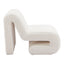 Sillón Ocasional para Salón de Belleza - ZUO OPAM - Blanco - Asiento y Respaldo Tapizados en Pana