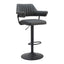 Banco Alto para Pub - ZUO ERRET - Varios Colores - Asiento y Respaldo Tapizados en Piel Sintética - Gris