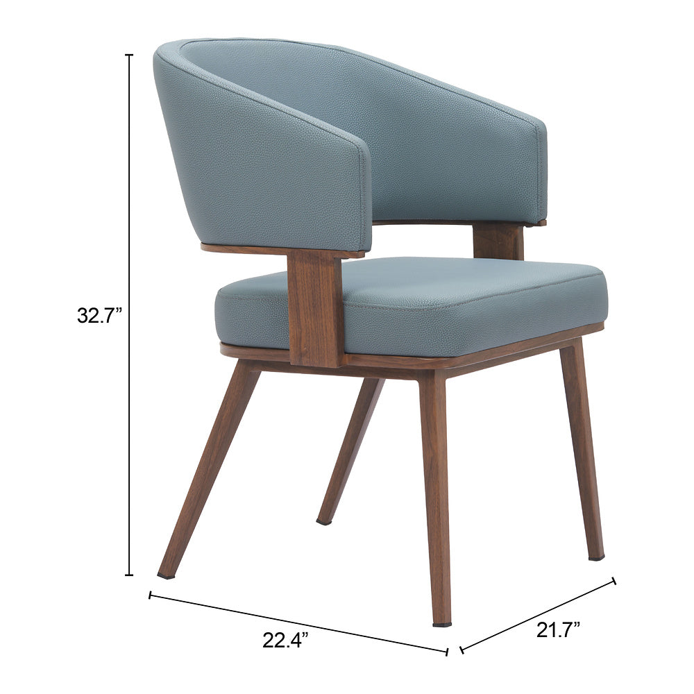 Silla Comercial para Restaurante - ZUO POISE - Varios Colores - Asiento y Respaldo Tapizados en Piel Sintética