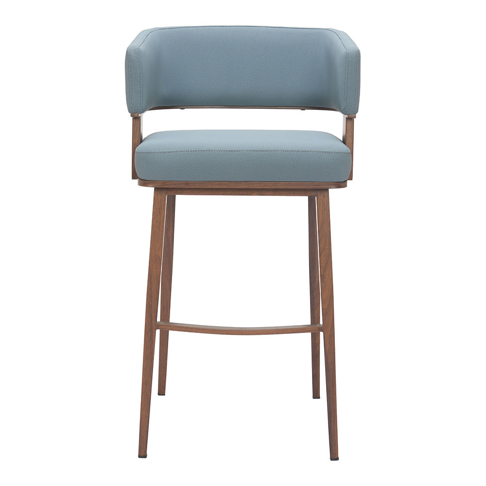 Banco Alto para Pub - ZUO POISE - Varios Colores - Asiento y Respaldo Tapizados en Piel Sintética
