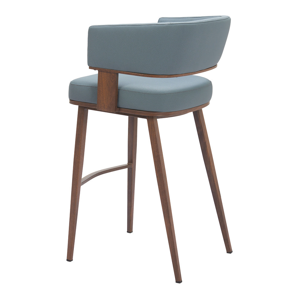 Banco Alto para Pub - ZUO POISE - Varios Colores - Asiento y Respaldo Tapizados en Piel Sintética
