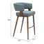 Banco Alto para Pub - ZUO POISE - Varios Colores - Asiento y Respaldo Tapizados en Piel Sintética