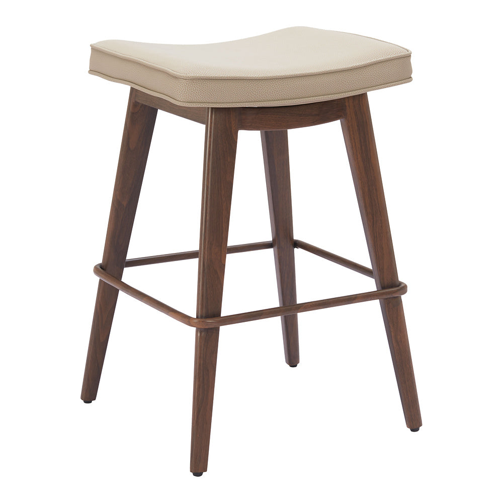 Banco Mostrador para Restaurante - ZUO DIVAT - Varios Colores - Asiento y Respaldo Tapizados en Piel Sintética