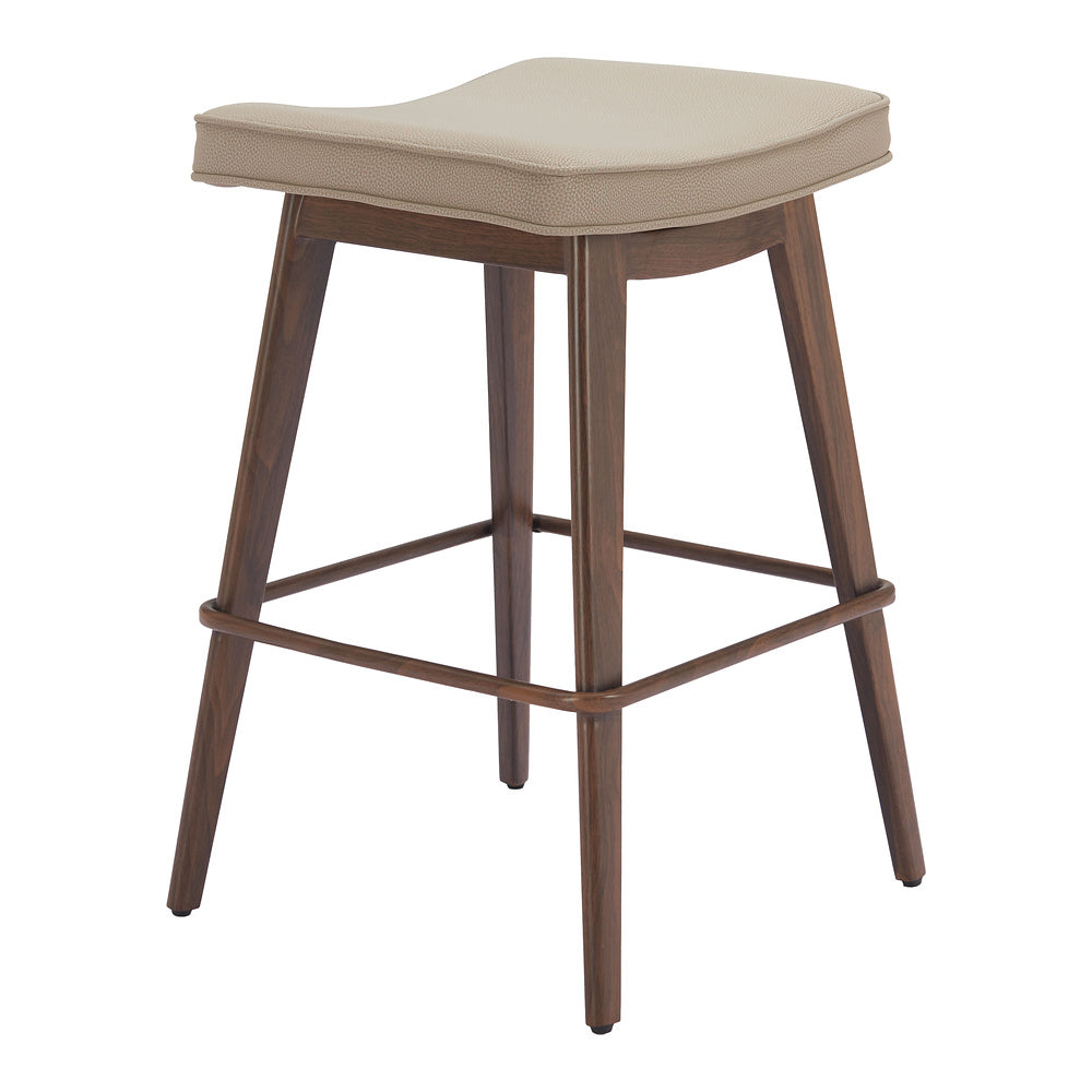 Banco Mostrador para Restaurante - ZUO DIVAT - Varios Colores - Asiento y Respaldo Tapizados en Piel Sintética
