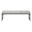 Banca para Comedor de Empresa 2 Plazas - ZUO MUR - Varios Colores - Asiento y Respaldo Tapizados en Piel Sintética - Gris