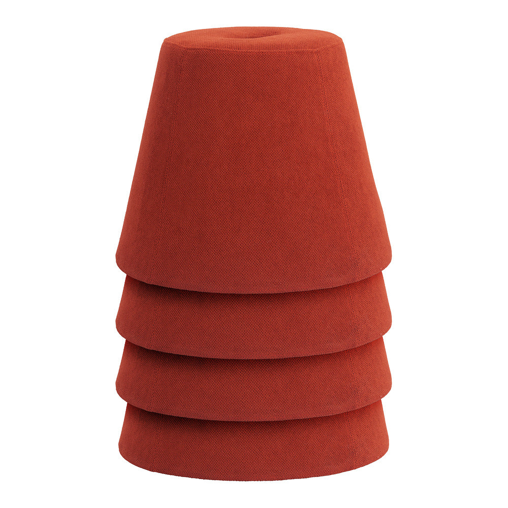 Otomán para Lounge - ZUO UPELA - Varios Colores - Tapizado en Tela - Rojo