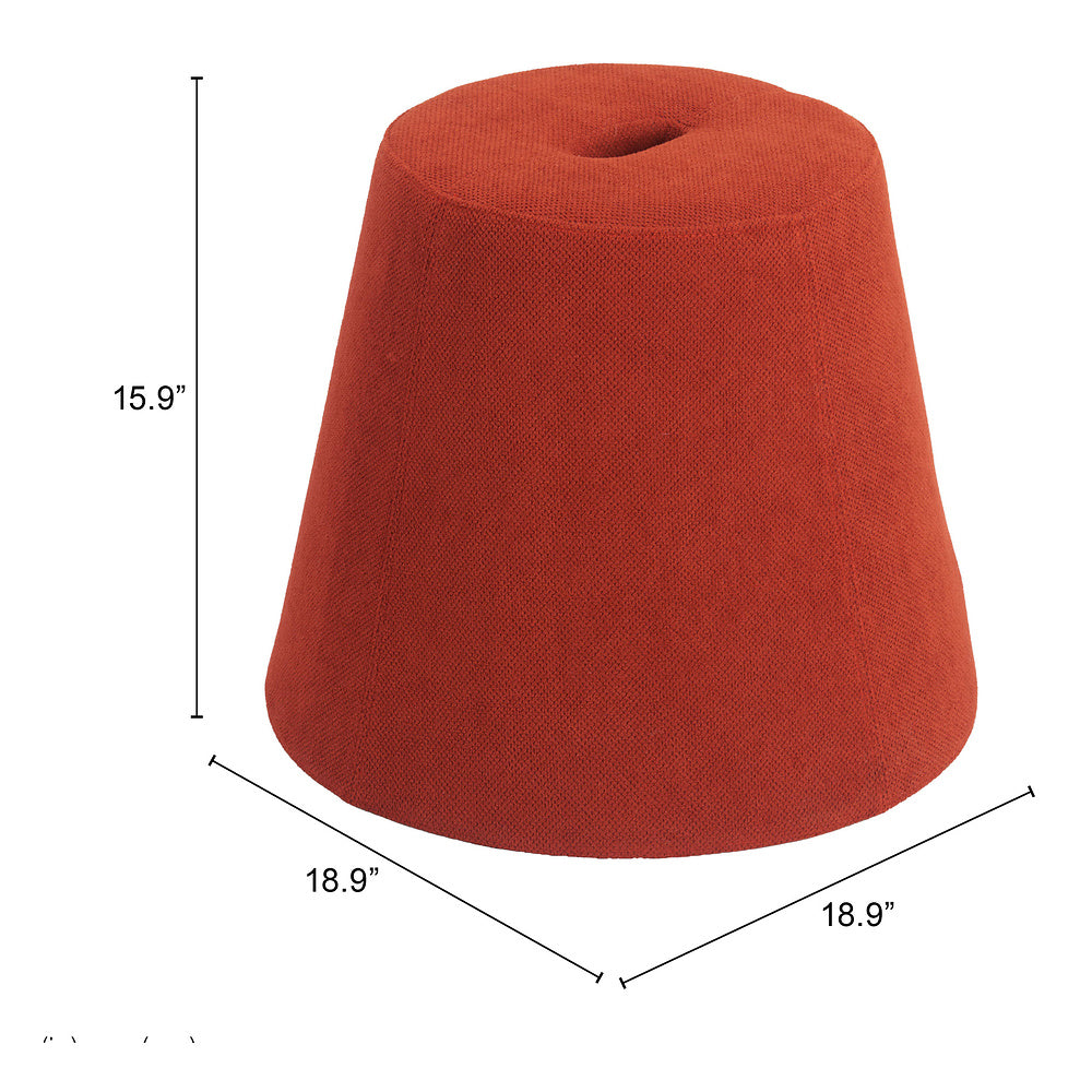 Otomán para Lounge - ZUO UPELA - Varios Colores - Tapizado en Tela - Rojo