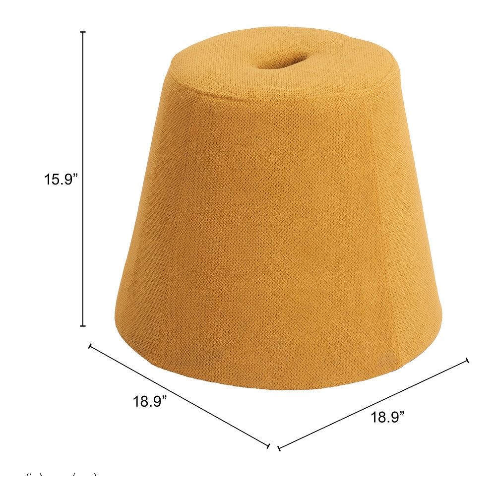 Otomán para Lounge - ZUO UPELA - Varios Colores - Tapizado en Tela - Amarillo