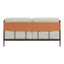 Love Seat para Salón de Belleza 2 Plazas - ZUO STIRBE - Gris - Asiento y Respaldo Tapizados en Piel Sintética