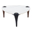 Mesa de Centro para Consultorio - ZUO BOGEY - Multicolor - Cubierta de Piedra Sinterizada Símil Mármol y Estructura de Acero con Recubrimiento en Polvo