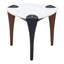 Mesa Auxiliar para Recepción - ZUO BOGEY - Multicolor - Cubierta de Piedra Sinterizada Símil Mármol y Estructura de Acero con Recubrimiento en Polvo
