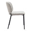 Silla Comercial para Desayunador - ZUO PLAT - Gris - Asiento y Respaldo Tapizados en Tejido Texturizado