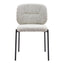 Silla Comercial para Desayunador - ZUO PLAT - Gris - Asiento y Respaldo Tapizados en Tejido Texturizado