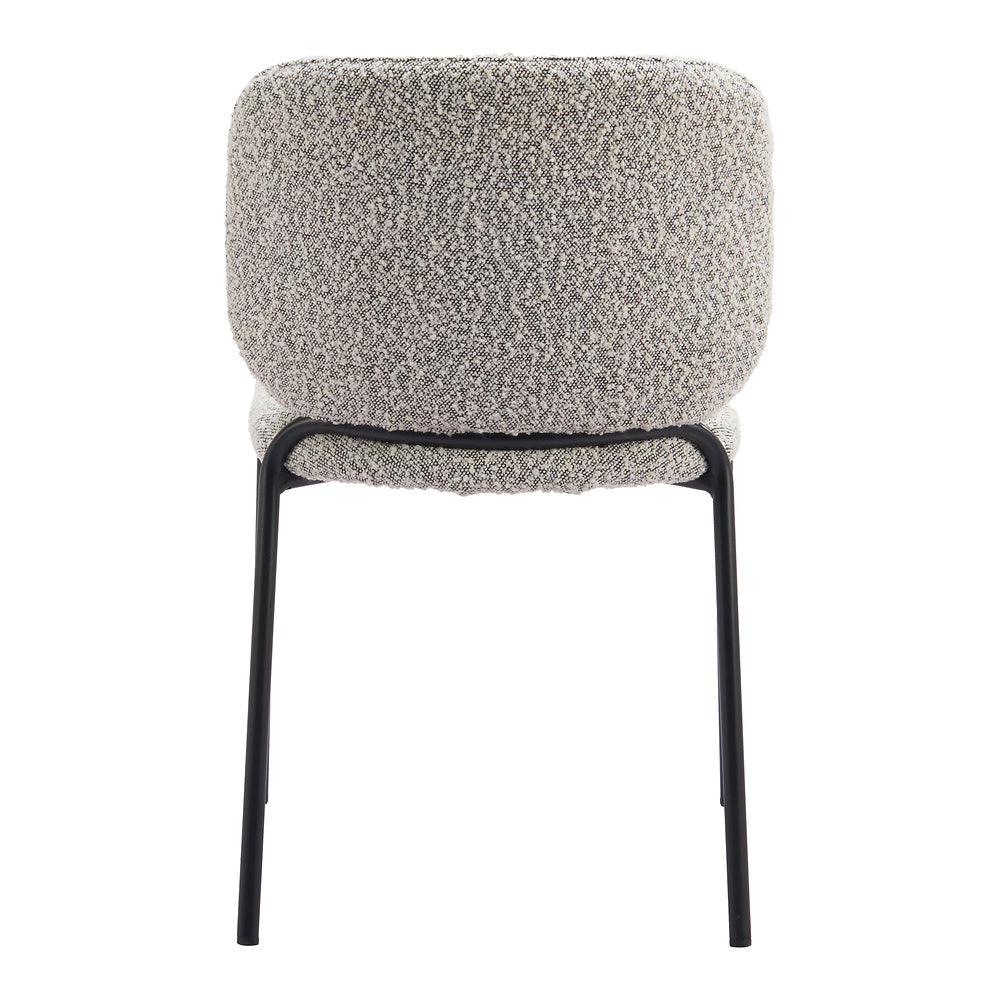 Silla Comercial para Desayunador - ZUO PLAT - Gris - Asiento y Respaldo Tapizados en Tejido Texturizado