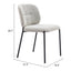 Silla Comercial para Desayunador - ZUO PLAT - Gris - Asiento y Respaldo Tapizados en Tejido Texturizado