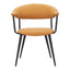 Silla Comercial para Bistró - ZUO SIMA - Café - Asiento y Respaldo Tapizados en Piel Sintética