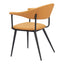 Silla Comercial para Bistró - ZUO SIMA - Café - Asiento y Respaldo Tapizados en Piel Sintética