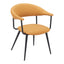 Silla Comercial para Bistró - ZUO SIMA - Café - Asiento y Respaldo Tapizados en Piel Sintética