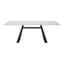 Mesa de Comedor para Bistró - ZUO INKY - Blanco - Cubierta de Piedra Sinterizada Símil Mármol y Estructura de Acero con Recubrimiento en Polvo