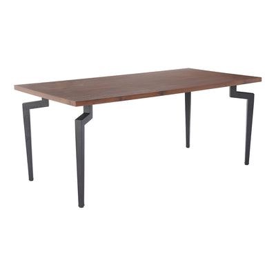 Mesa de Comedor para Desayunador - ZUO KANI - Nogal - Cubierta de MDF Símil Madera y Estructura de Acero con Recubrimiento en Polvo