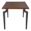 Mesa de Comedor para Desayunador - ZUO KANI - Nogal - Cubierta de MDF Símil Madera y Estructura de Acero con Recubrimiento en Polvo