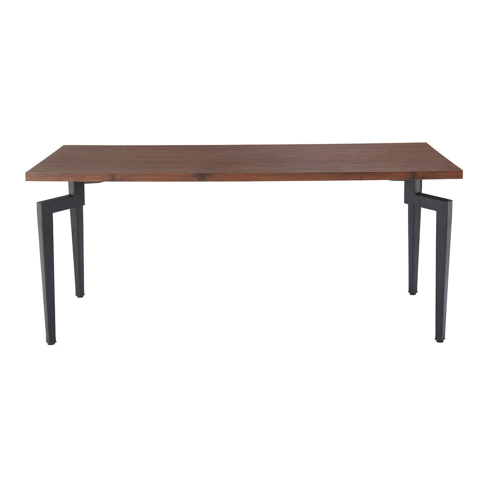 Mesa de Comedor para Desayunador - ZUO KANI - Nogal - Cubierta de MDF Símil Madera y Estructura de Acero con Recubrimiento en Polvo