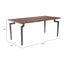 Mesa de Comedor para Desayunador - ZUO KANI - Nogal - Cubierta de MDF Símil Madera y Estructura de Acero con Recubrimiento en Polvo