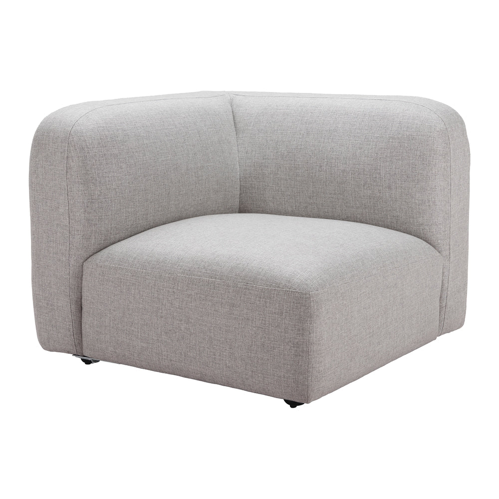 Silla Comercial para Food Court - ZUO BIAK CORNER - Gris - Asiento y Respaldo Tapizados