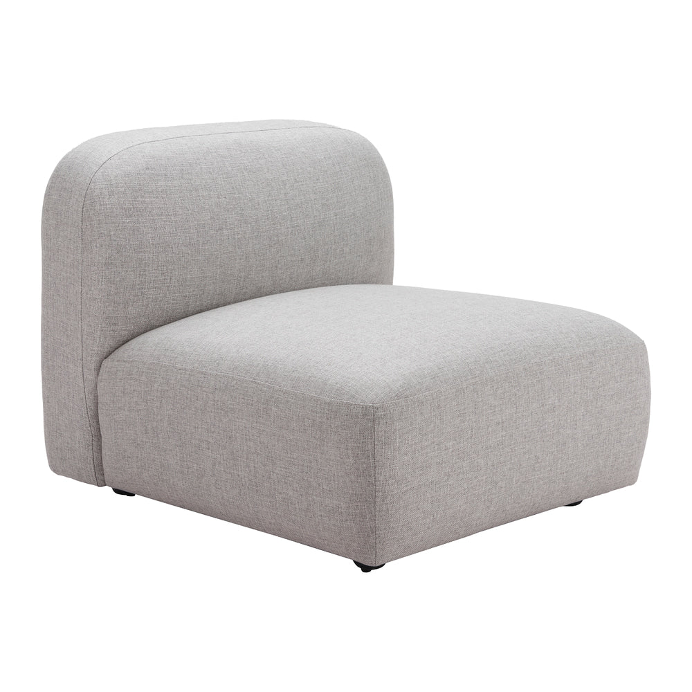 Silla Comercial para Food Court - ZUO BIAK MIDDLE - Gris - Asiento y Respaldo Tapizados