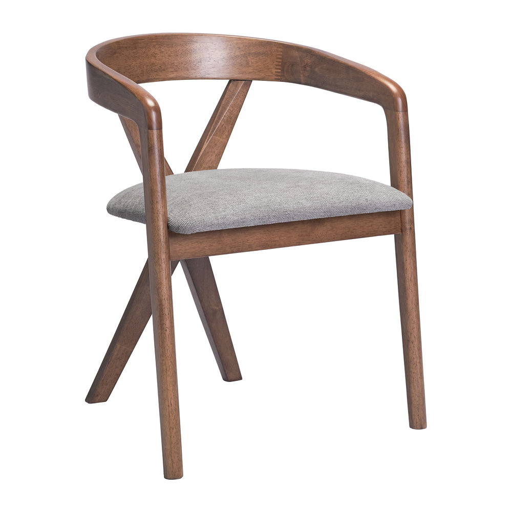 Silla Comercial para Comedor de Empresa - ZUO CAIRO - Varios Colores - Asiento y Respaldo Tapizados en Lino Sintético