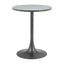 Mesa Bistró para Cafetería - ZUO BITE - Varios Colores - Cubierta de MDF Símil Terrazo y Estructura de Acero con Recubrimiento en Polvo - Gris y Negro