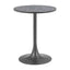 Mesa Bistró para Cafetería - ZUO BITE - Varios Colores - Cubierta de MDF Símil Terrazo y Estructura de Acero con Recubrimiento en Polvo - Negro